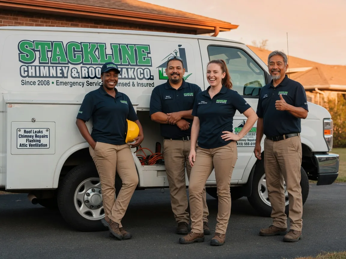 Chimney flashing repair company in Harmony, NC